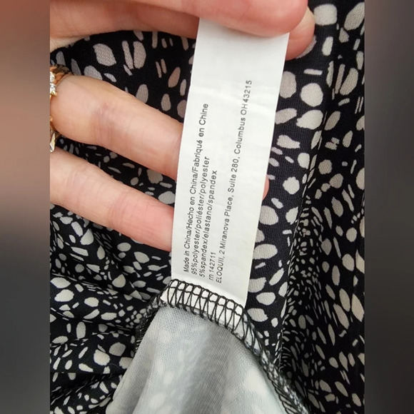 Eloquii Black and White puff sleeve, Long Sleeve Blouse Womens 22/24 - Picture 8 of 8